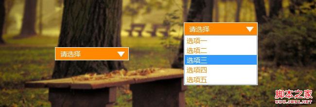 CSS自定义select下拉选择框(不用其他标签模拟)