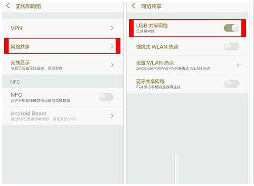 小米4如何通过连接电脑上网？小米4连接电脑上网步骤