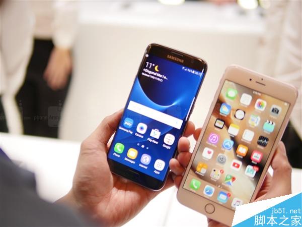 迄今最美手机！三星S7 Edge真机对比苹果6s Plus