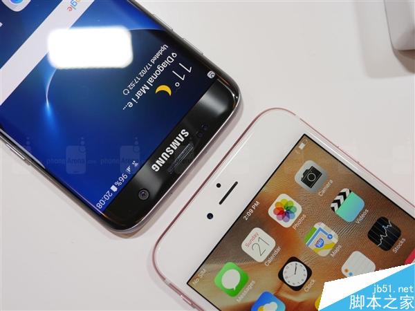 迄今最美手机！三星S7 Edge真机对比苹果6s Plus