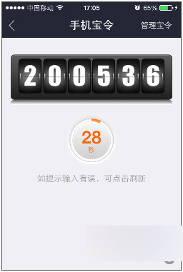 手机支付宝动态口令在哪 怎么查支付宝宝令动态口令