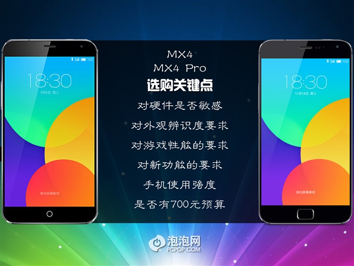 差价700元!魅族MX4/MX4 Pro买哪个?