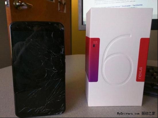 Nexus 6屏幕碎裂后:谷歌免费换!