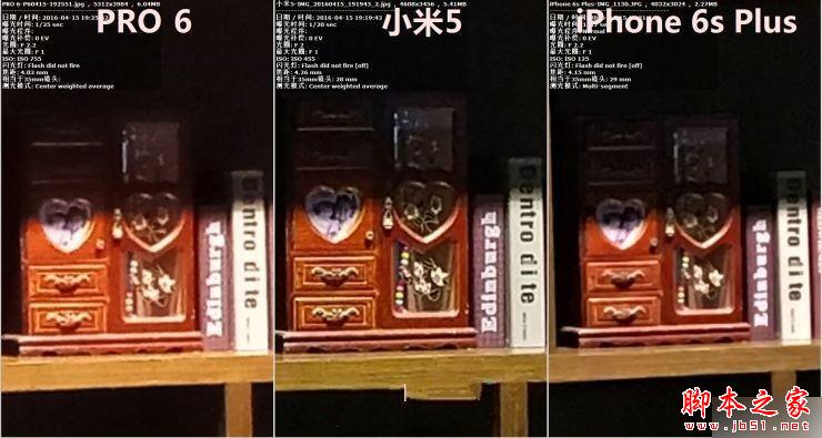 小米5 /魅族PRO 6 /iPhone 6s Plus拍照对比