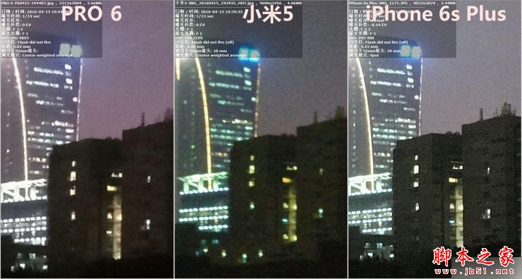 小米5 /魅族PRO 6 /iPhone 6s Plus拍照对比