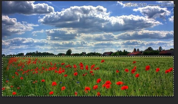 Photoshop合成玫瑰花园中奔跑的女孩,PS教程