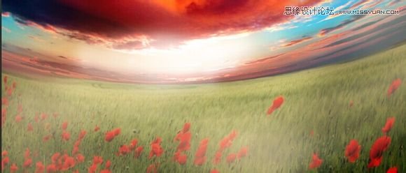 Photoshop合成玫瑰花园中奔跑的女孩,PS教程