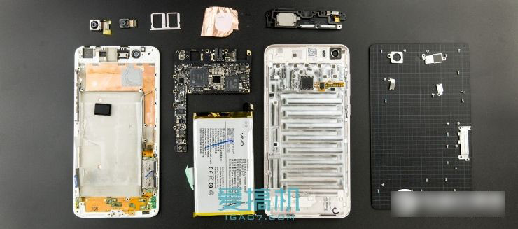 暴力音频堆料 美国队长vivo xplay5旗舰版拆机图解