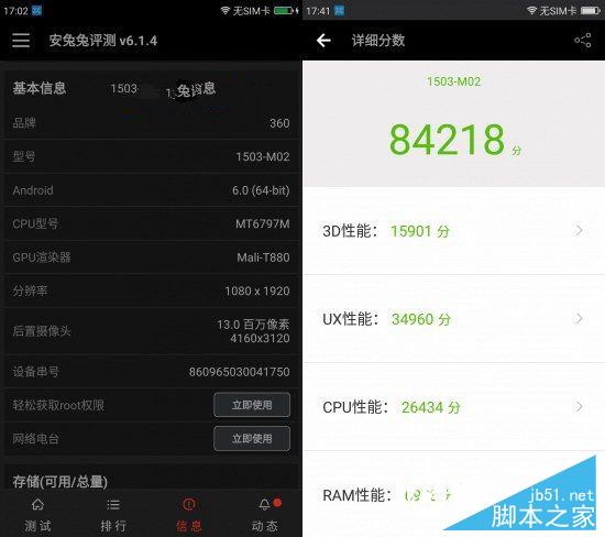 性能差距有多大？360手机F4与N4跑分对比