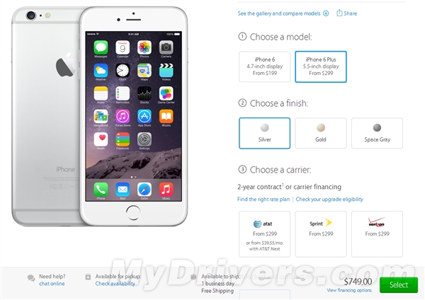iPhone 6 1天就发货!
