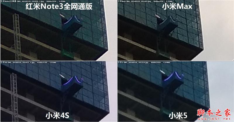 小米Max/小米5/红米Note3/小米4S拍照对比评测