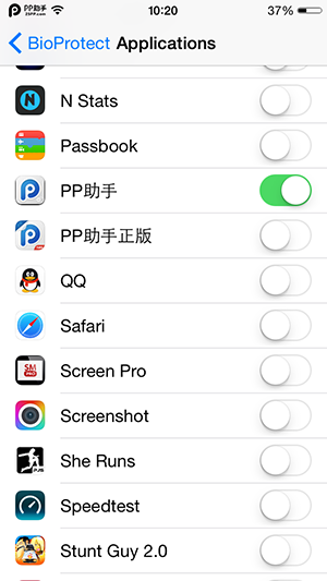 iPhone5s iOS8越狱插件BioProtect详解 