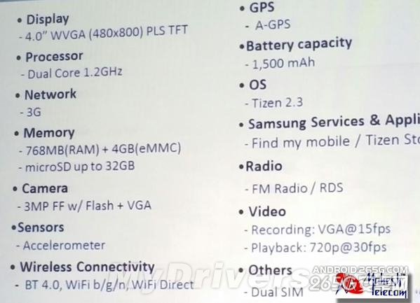 三星超低端新机现身：竟是768MB内存！