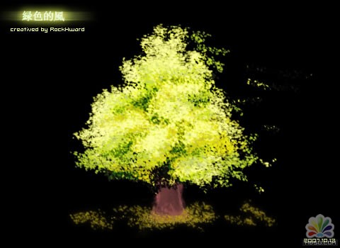 FireWorks教程:DIY树叶笔触画一棵树