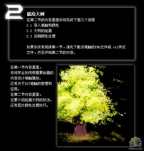 FireWorks教程:DIY树叶笔触画一棵树
