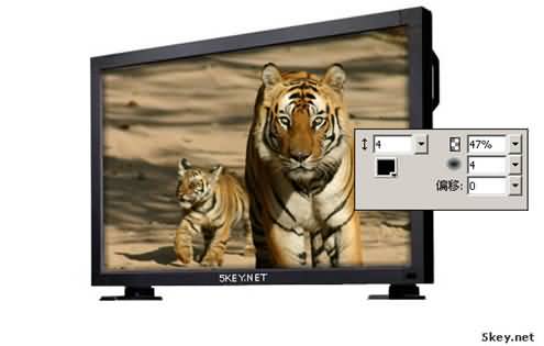 Fireworks制作让老虎从电视里出来特效