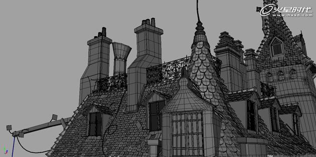 MAYA打造港口古堡 脚本之家 MAYA建模教程