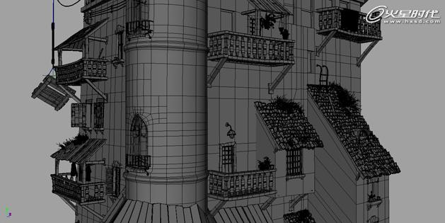 MAYA打造港口古堡 脚本之家 MAYA建模教程