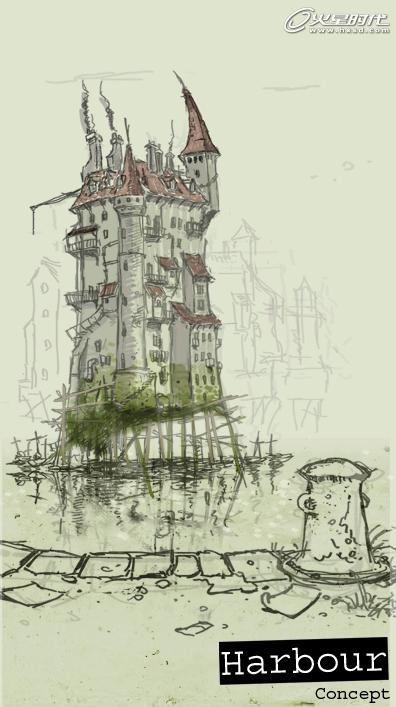 MAYA打造港口古堡 脚本之家 MAYA建模教程