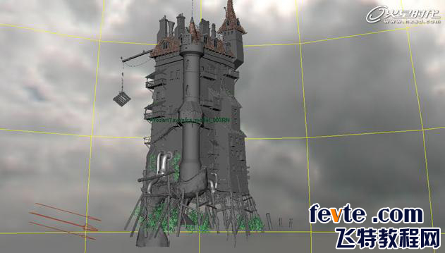MAYA打造港口古堡 脚本之家 MAYA建模教程