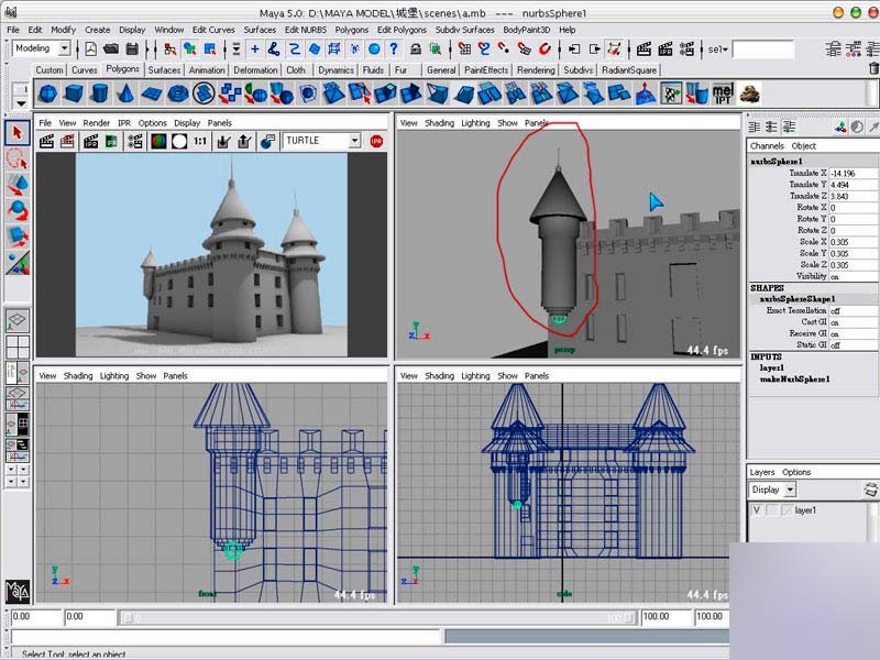 MAYA建模教程，古堡建模日記 脚本之家 MAYA建模教程