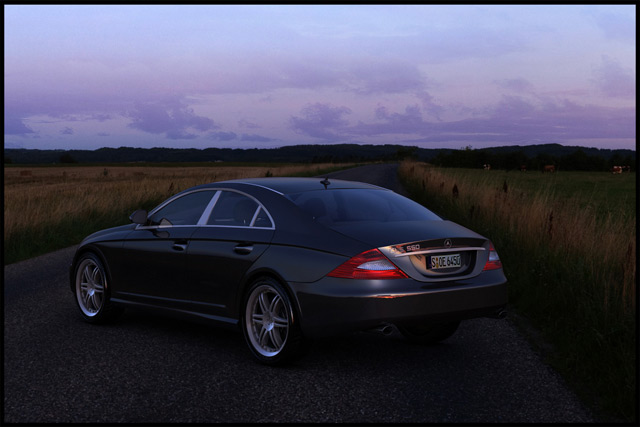 MAYA打造奔驰CLS 550跑车 脚本之家 MAYA建模教程render 2