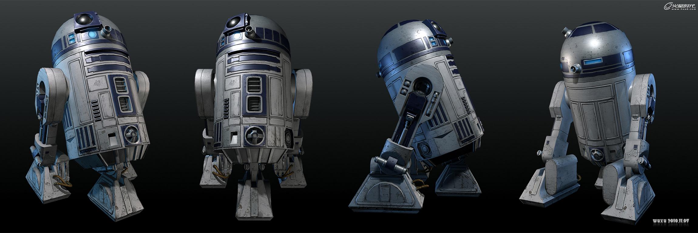 MAYA制作《星球大战》中的机器人R2D2 脚本之家 MAYA建模教程