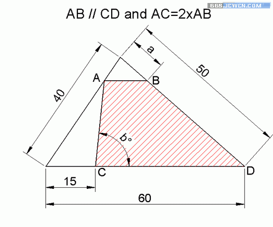 CAD利用对齐命令解题 脚本之家 AutoCAD教程