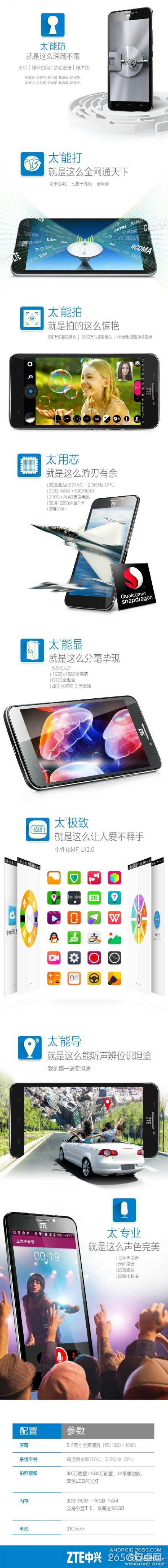 中兴天机3支持电信卡吗