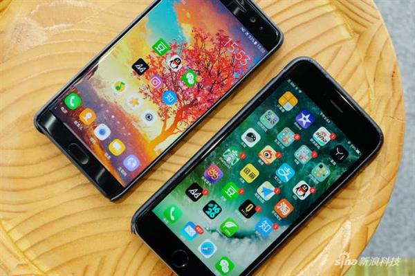 三星Note7对比iPhone6s Plus 几乎完胜