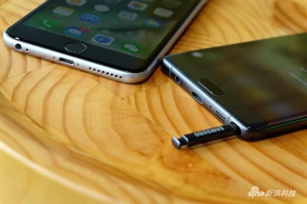 三星Note7对比iPhone6s Plus 几乎完胜