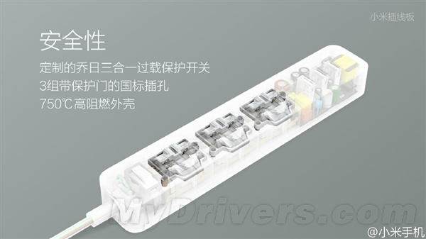 小米插线板来了：49元