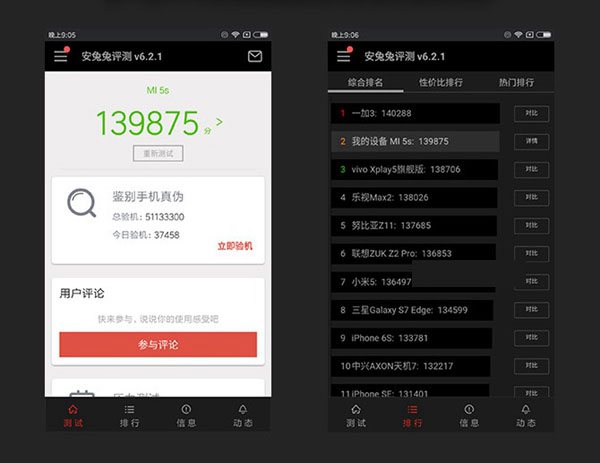 小米5s和魅族MX6哪个好 小米5s与魅族MX6对比评测