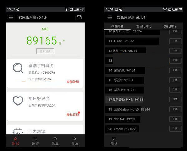 小米5s和魅族MX6哪个好 小米5s与魅族MX6对比评测