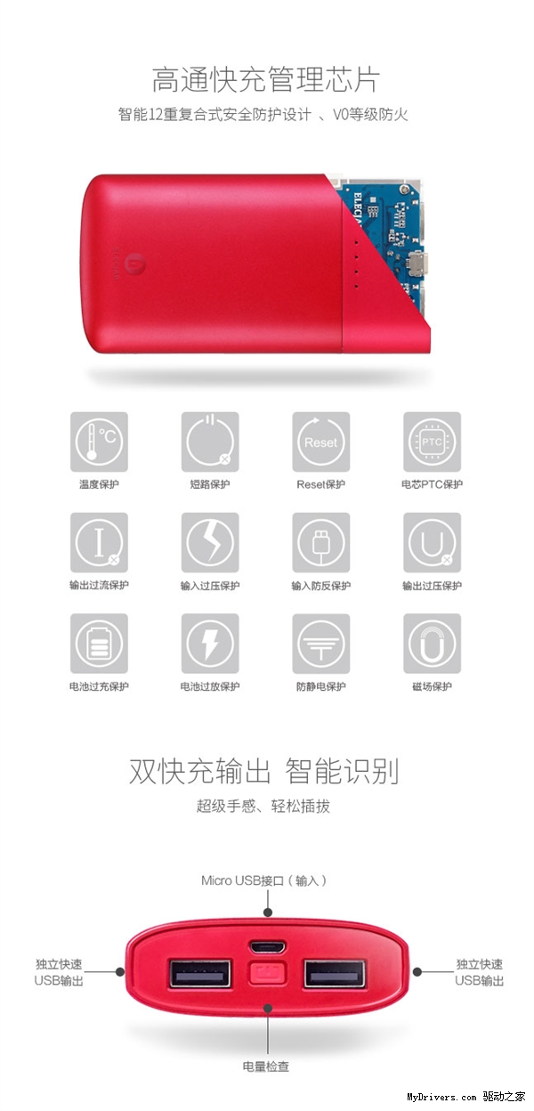 全球首款快充快放移动电源:充30分钟用1天