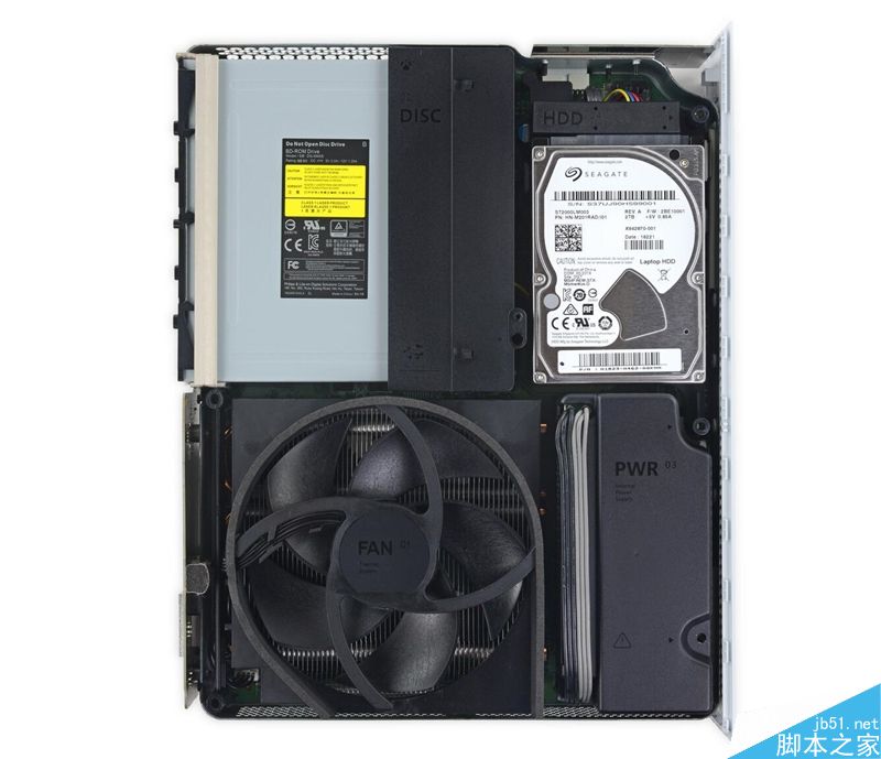 Xbox One S彻底拆解:硬盘设计无语