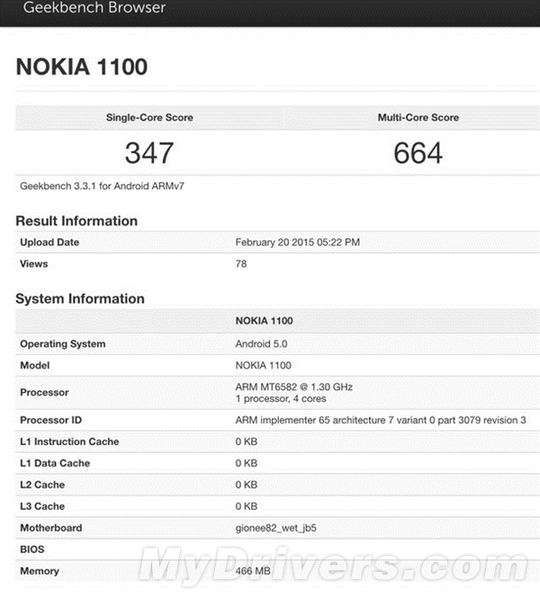 诺基亚Android 5.0手机曝光
