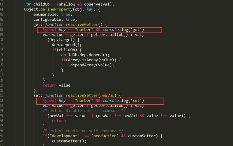修改defineReactive