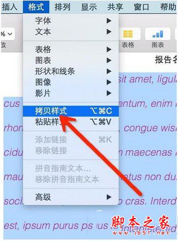 pages格式刷怎么用?在哪里?pages格式刷快捷键介绍1
