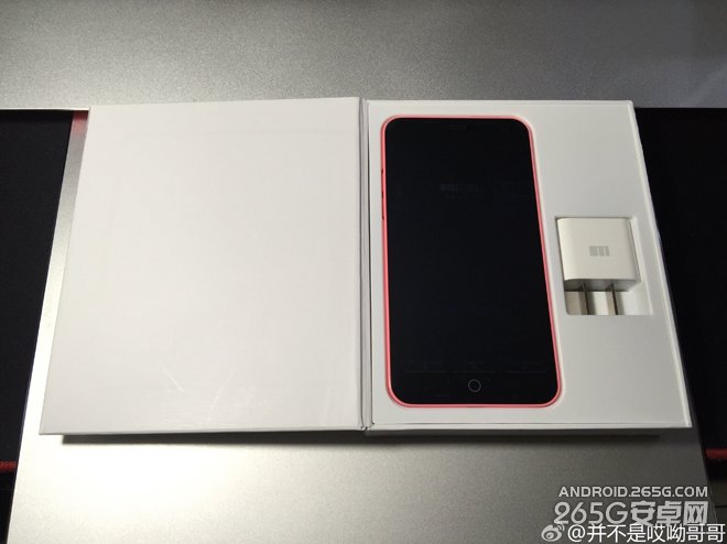 魅蓝粉色版真机实拍