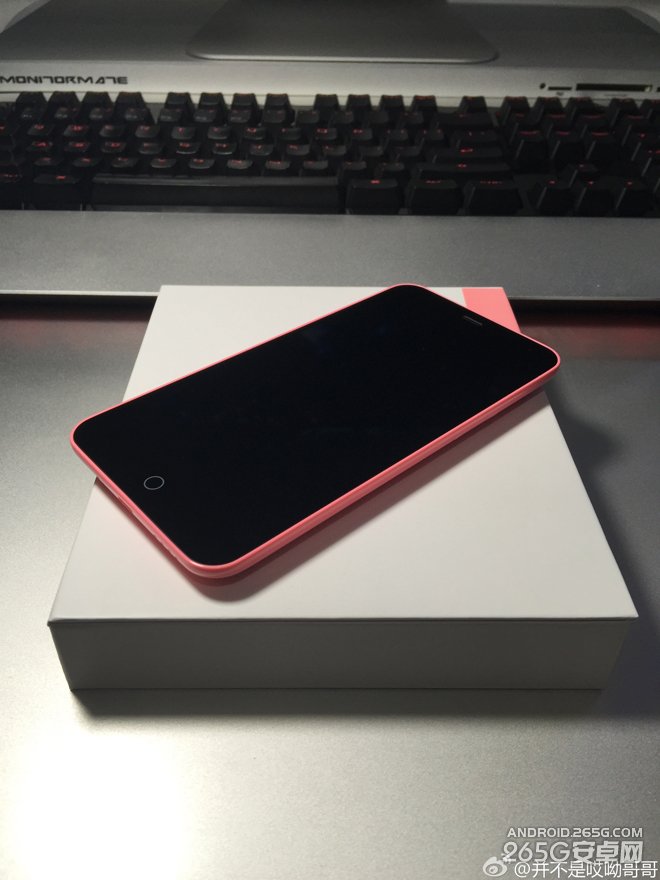 魅蓝粉色版真机实拍