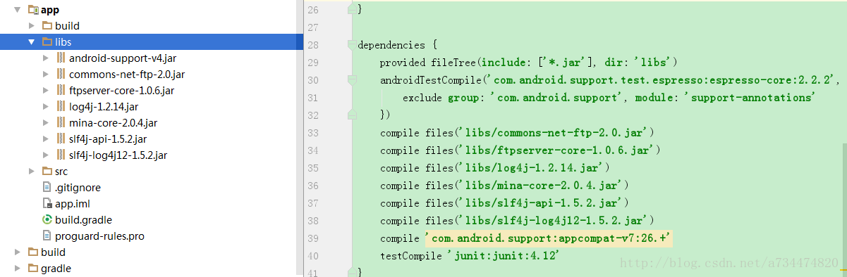 相关jar包以及依赖
