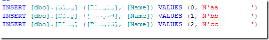 DataInsertSqlScript DataInsertSqlScript