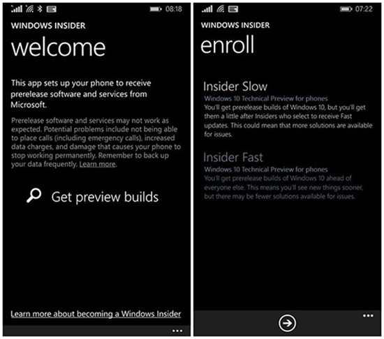 手机怎么升级win10系统 win10手机版升级教程