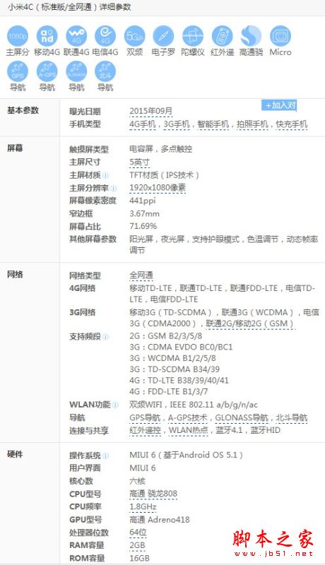 红米4a和小米4C哪个好？红米4a与小米4C详细区别对比评测