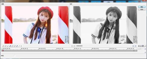 会声会影把彩色人物照片调成黑白照的效果教程