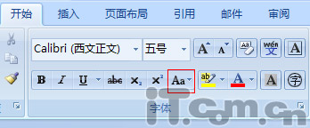 word2007技巧:全角和半角之间转换的方法