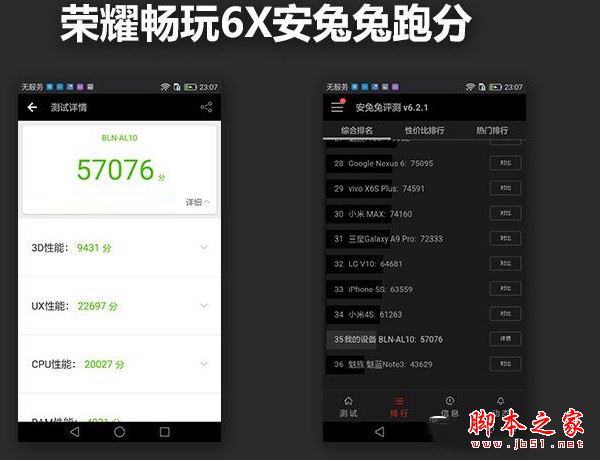 荣耀6x和荣耀7哪个好？华为荣耀畅玩6x和荣耀7全面区别对比详细评测图解