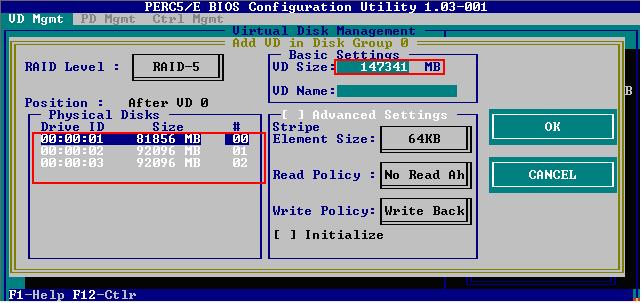 DELL R710 RAID5阵列配置方法