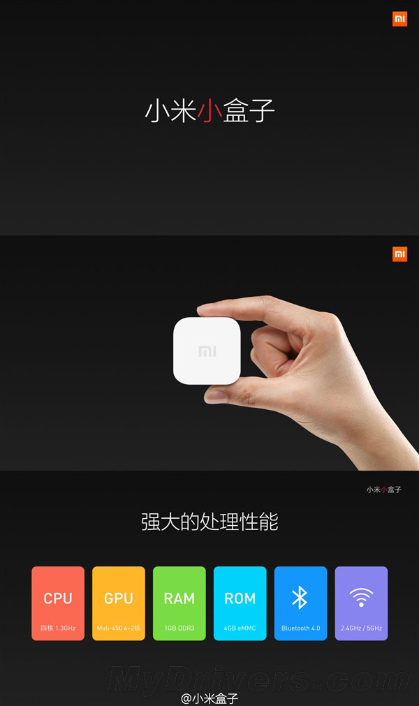 小到难以置信!小米“小盒子”发布